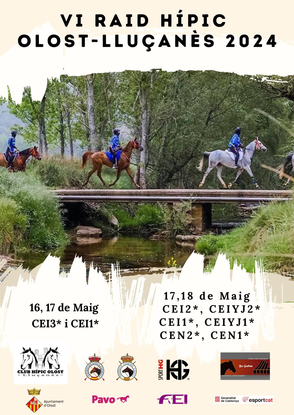 Olost acull aquest cap de setmana el VI Raid Hípic Olost-Lluçanès